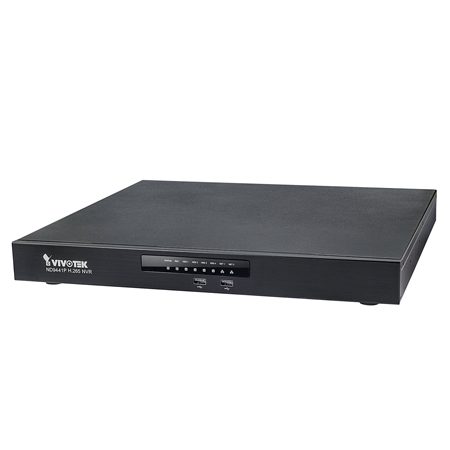 ND9441P Vivotek 16 Channel NVR 192Mbps Max Throughput - No HDD w/ Built-in 16 Port PoE