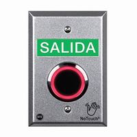 NT-CA100-ES STI NoTouch Cast Aluminum IR Switch with Three Snap-in Messages - SPANISH - US Single-Gang