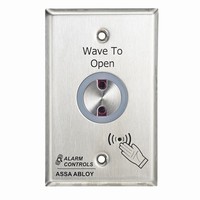 NTS-2 Alarm Controls No Touch Switch with Double Gang Wall Plate