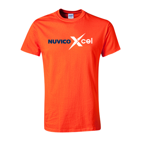 Nuvico Xcel 100% Cotton T-Shirt - Orange - Extra Large