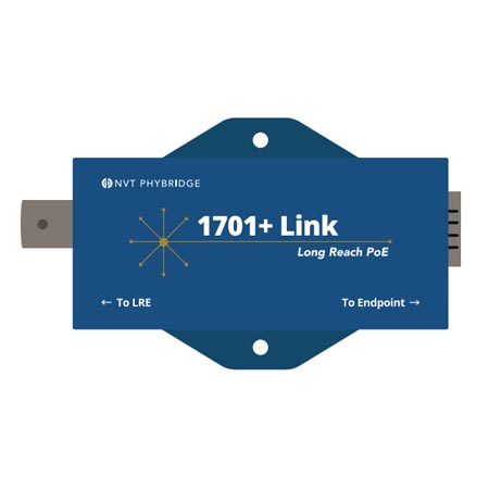 NV-EC1701PLS-LK NVT 1701+ Link Ethernet and PoE Over Coax Extender