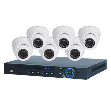 NVR2008P2-EB26 Rainvision 8 Channel NVR Kit 200Mbps Max Throughput - 2TB Built-in 8 Port PoE w/ 6 x 1080p Outdoor Eyeball IP Security Cameras