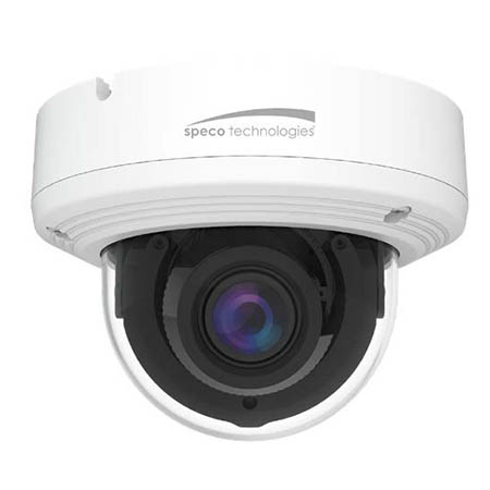 O5D1MG Silver by Speco 2.8~12mm Motorized 30FPS @ 5MP Outdoor IR Day/Night WDR Dome IP Security Camera 12VDC/PoE