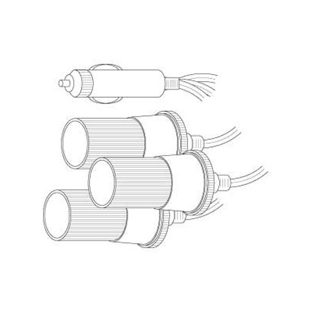 P312 Vanco Adapter Cigarette Plug / 3-Cigarette Socket