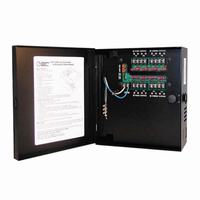 P3DC12-8-5 Preferred Power Products 8 Output Individual Fuse 5 Amp 12VDC CCTV Power Supply in 9" W x 10" H x 4.5" D Metal Electrical Enclosure