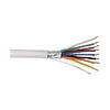 P40070-1A Southwire 18 AWG 8 Conductors Shielded Stranded Bare Copper CMP/CL3P Plenum Cable - 1000’ Reel - White