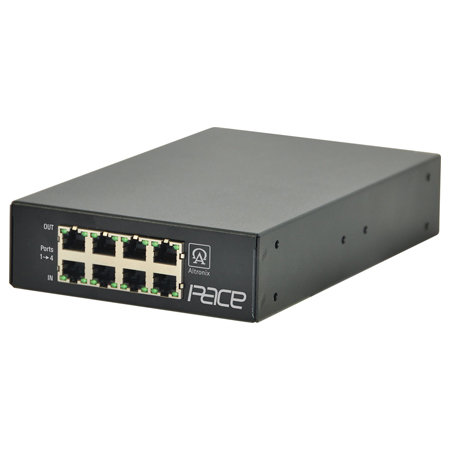 PACE4PRM Altronix Four 4 Port IP and PoE+ Over Extended Distance CAT5e Receiver