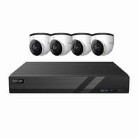 PAR-8CHTX5MPKITIP/4TB InVid Tech 8 Channel NVR Kit 80Mbps Max Throughput - 4TB and 4 x 5MP 2.8mm Outdoor IR Turret IP Security Cameras