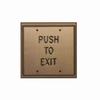 PD5-111 Alarm Controls Pneumatic Time Delay Vandal Push to Exit Button - Aluminum