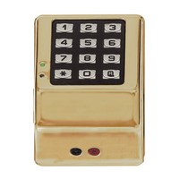 PDK3000-3 Alarm Lock Electronic Digital Keypad w/ Proximity - Polished Brass Finish