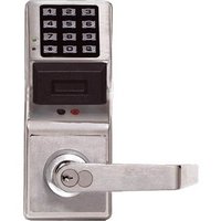 PDL3075IC-3-R Alarm Lock Electronic Digital Proximity Lock - Sargent Interchangeable Core Regal - Polished Brass Finish