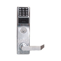 PDL3500DBR-26D Alarm Lock Electronic Proximity Mortise Lock - Straight Lever Deadbolt Function Right Hand w/ keypad - Satin Chrome Finish