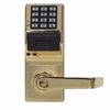 PDL4100IC726D-C Alarm Lock Digital Proximity Lock with Standard KO Cylinder - Trim Lever - Standard Interchangeable Core Prep - Satin Chrome Finish - Yale
