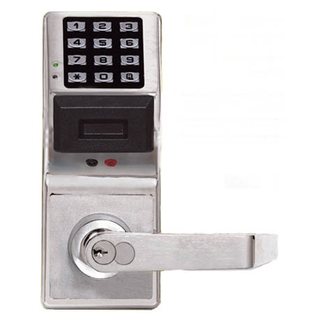 PDL5300IC-3-R Alarm Lock Electronic Double Sided Digital Proximity Lock - Sargent Interchangeable Core - Polished Brass Finish