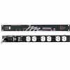 PDS-615R Middle Atlantic 6 Outlet, Sequenced 15 Amp Circuit, Rackmount Power Distribution with 9' Cord, Plack Powdercoat Finish