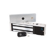 PM1200SLBI Alarm Lock Power Magnet - 1200lb Magnetic Lock Field Selectable 12/24v DC for Double Doors - L.E.D. Indicator & Door Bond Sensor - Aluminum Finish