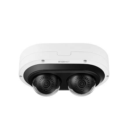 PNM-C12083RVD Hanwha Techwin 3.4~6.8mm Motorized 15FPS @ 12MP Outdoor IR Day/Night WDR Dome IP Security Camera PoE