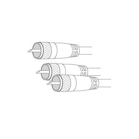PPP12 Vanco Cable RG59A Co-Phase PL259/2-PL259 12ft