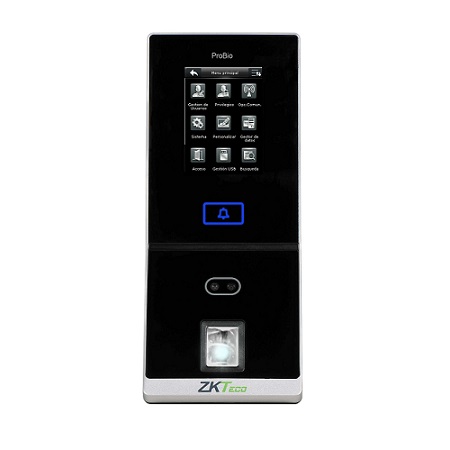 PROBIO-HID ZKTeco USA Multi-Biometric Face and Fingerprint, and 125kHz HID Prox Card Reader