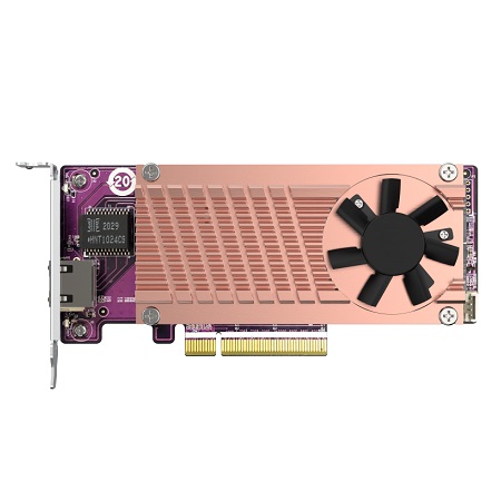 QM2-2P10G1TB QNAP 2 x PCIe Gen3 NVMe SSD & 1 x 10GbE Port Expansion Card to Enhance Performance