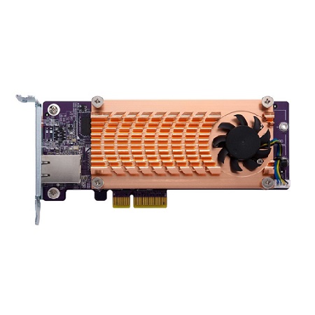 [DISCONTINUED] QM2-2P10G1TA QNAP QM2 Expansion Card 2 x PCIe 2280 M.2 SSD Slots