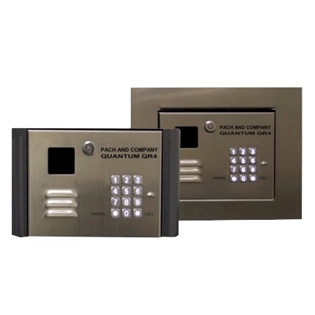 QR5IPFF Pach & Co Residential Intercom with 10 Call Forwarding, IP Web Browser, Built-in 26-bit Wiegand, RS-485, Full Flush Mount