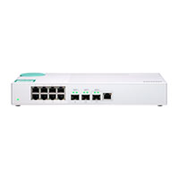 QSW-308-1C-US QNAP 8 x 1GbE Ports Plus 2 x 10GbE SPF and 1 x 10GbE SFP/RJ45 Combo Port Unmanaged Switch