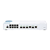 QSW-M408-2C-US QNAP 8 x 1GbE Ports Plus 2 x 10GbE SFP Ports and 2 x 10GbE SFP/RJ45 Ports Layer 2 Web Managed Switch