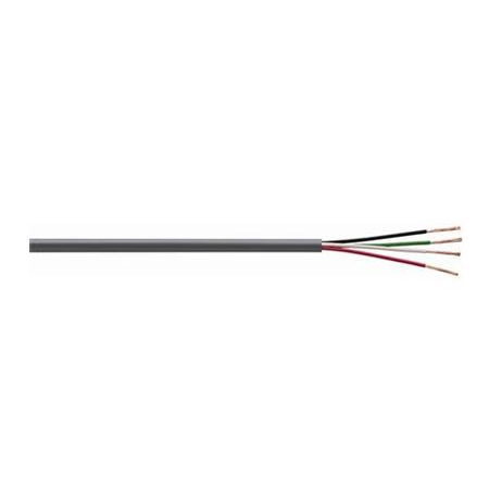 R001008RM2G Remee 18 AWG 4 Conductors Unshielded Stranded Bare Copper CMR Non-Plenum Security and Alarm Cables - 1000' Pull Box - Grey