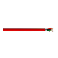 R00304M1R Remee 16 AWG 4 Conductors Shielded Solid Bare Copper FPLR Non-Plenum Fire Alarm Cables - 1000' Reel - Red