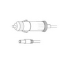 RA1X Vanco Cable Cigarette Plug / 2.5mm x 5.5mm Plug Reverse Polarity 4ft