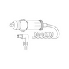 RA7 Vanco Cable Cigarette Plug /Right Angle 2.5mm x 5.5mm Plug 10ft