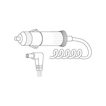 RA8X Vanco Cable Cigarette Plug / Right Angle 1.3mm x 3.5mm Plug 10ft