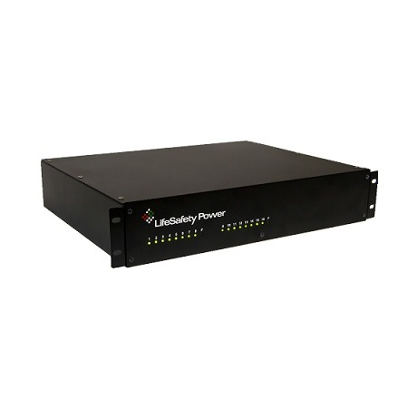 RD150/150-16 LifeSafety Power RD150 Series 12 Amp 12VDC 6 Amp 24VDC 16 Auxiliary Distribution Outputs Access Control and CCTV Power Supply in UL Listed Indoor 19" W x 3.5" H x 14" D Rackmount Electrical Enclosure