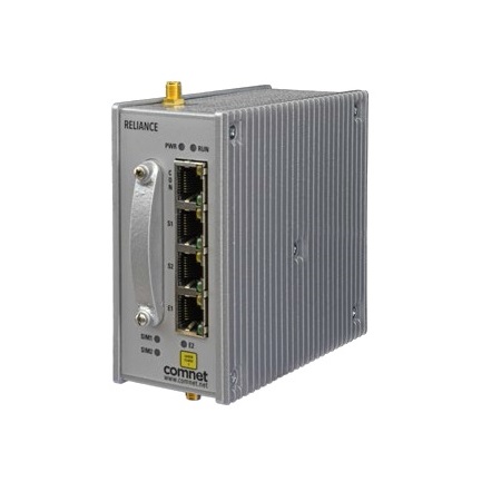RL1000GW/48/E/S22/CH+ Comnet RL1000GW with 2x RS-232 and 1x10/100 Tx 2G/3G/HSPA Cellular Modem 24/48 VDC