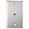 RP-28L302 Alarm Controls Single Gang Stainless Steel Wall Plate with 1/2" Red LED