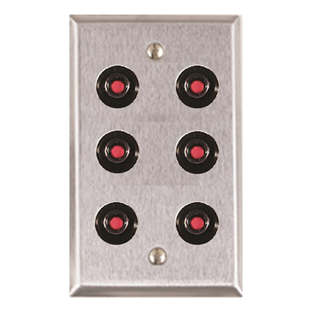 RP-48P Alarm Controls Six Button Shunt Switch