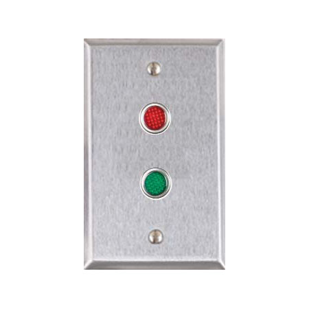 RP-09L Alarm Controls Remote Plate S.G.S. Red & Green 1/2  Led