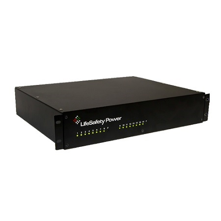 RS150B-M16 LifeSafety Power FlexPower RS150 Series 4 Amp 12VDC and 24VDC 16 Managed Outputs Access Control Power Supply in UL Listed Indoor 19 W x 3.5 H x 14 D Rackmount Electrical Enclosure