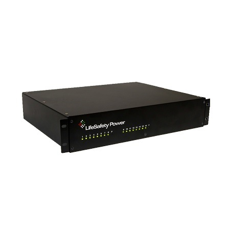 RS75B-M8 LifeSafety Power FlexPower RS75 Series 2 Amp 12VDC and 24VDC 8 Managed Outputs Access Control Power Supply in UL Listed Indoor 19 W x 3.5 H x 14 D Rackmount Electrical Enclosure