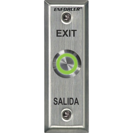 SD-7175SGEX1Q Seco-Larm Vandal-Resistant Illuminated Slimline Request-To-Exit Plate
