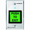 SD-8202GT-PEQ Seco-Larm Green Square Button Single-Gang RF Wireless Request-To-Exit Plate