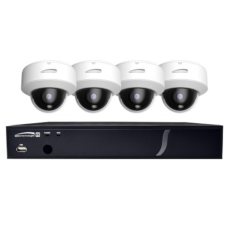ZIPT84D2 Speco Technologies 8 Channel HD-TVI DVR Up to 120FPS @ 1080p - 2TB w/ 4 x Outdoor IR Dome Cameras