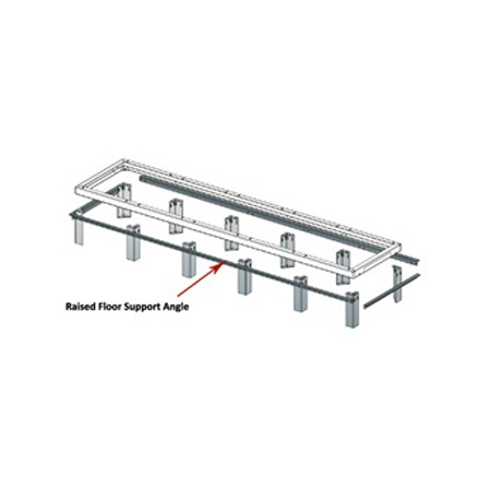 SANGLE30-1-48 Middle Atlantic Raised-Floor Support Angles Front Back and Sides for Use with Rib-1-SNE30-48