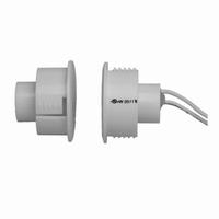 SD-80-WH-10 Tane Alarm 1" Diameter Recessed Contact and Magnet Steel Door with 1 1/2" Gap - Pack of 10