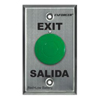 SD-8201GTPE1Q Seco-Larm Green Button Single-Gang RF Wireless Request-To-Exit Plate