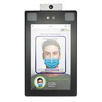 SF1008+ ZKTeco SpeedFace+ Facial Recognition and Body Temperature Reader with Mask Detection - 8" Display