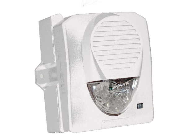 4710031 Potter SH-120W White Wall Mount Weather Proof Select a Strobe With Horn