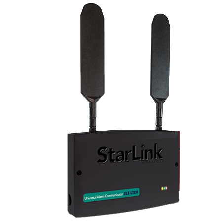 SLE-LTEV-8D Napco StarLink Up/Downloadable LTE Alarm Communicator - Black Plastic Enclosure - Powered by Control Panel - Verizon Network - Supports Downloading to Napco Express, GEM-P800 and GEM-P801