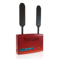 SLE-MAXAI-FIRE Napco StarLink Max Fire Dual Path Commercial Fire/Burglar 5G LTE-M Cellular and WiFi Alarm Communicator - Red Plastic Enclosure - Powered by Control Panel - AT&T Network